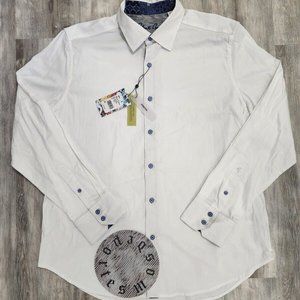 ROBERT GRAHAM White Long Sleeve Size XL Brand NEW w/ Tags